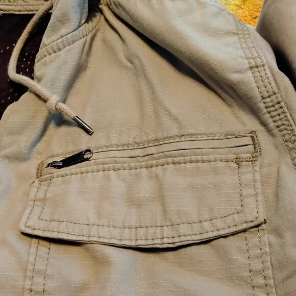 CARHARTT LIGHT TAN/ KHAKI HOODED UTILITY JACKET WOMEN'S SZ MED. - Picture 4 of 16